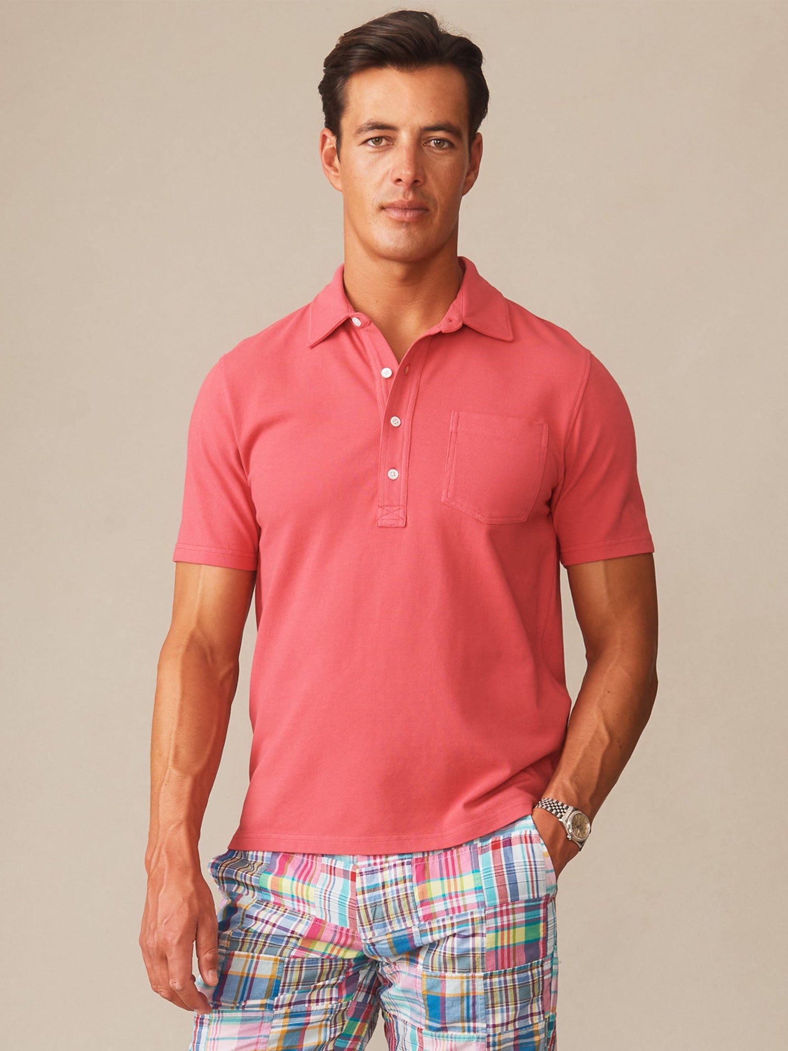 Nantucket Red Solid Mantle Polo Men S Knits U0026 Polos J Mclaughlin