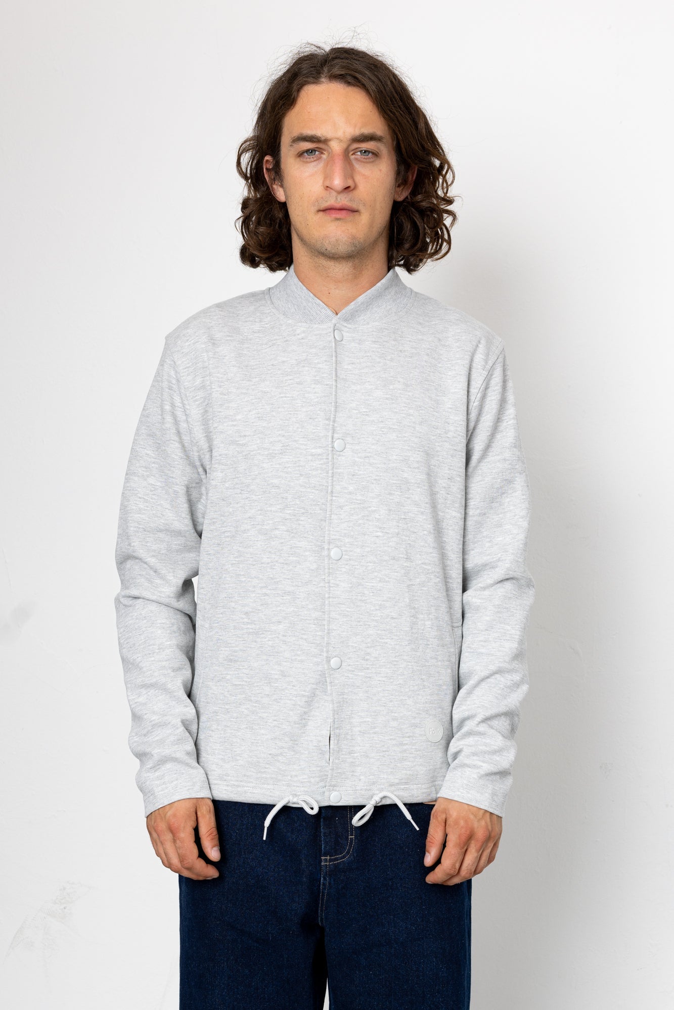 Marco Bomber - Light Grey Marl