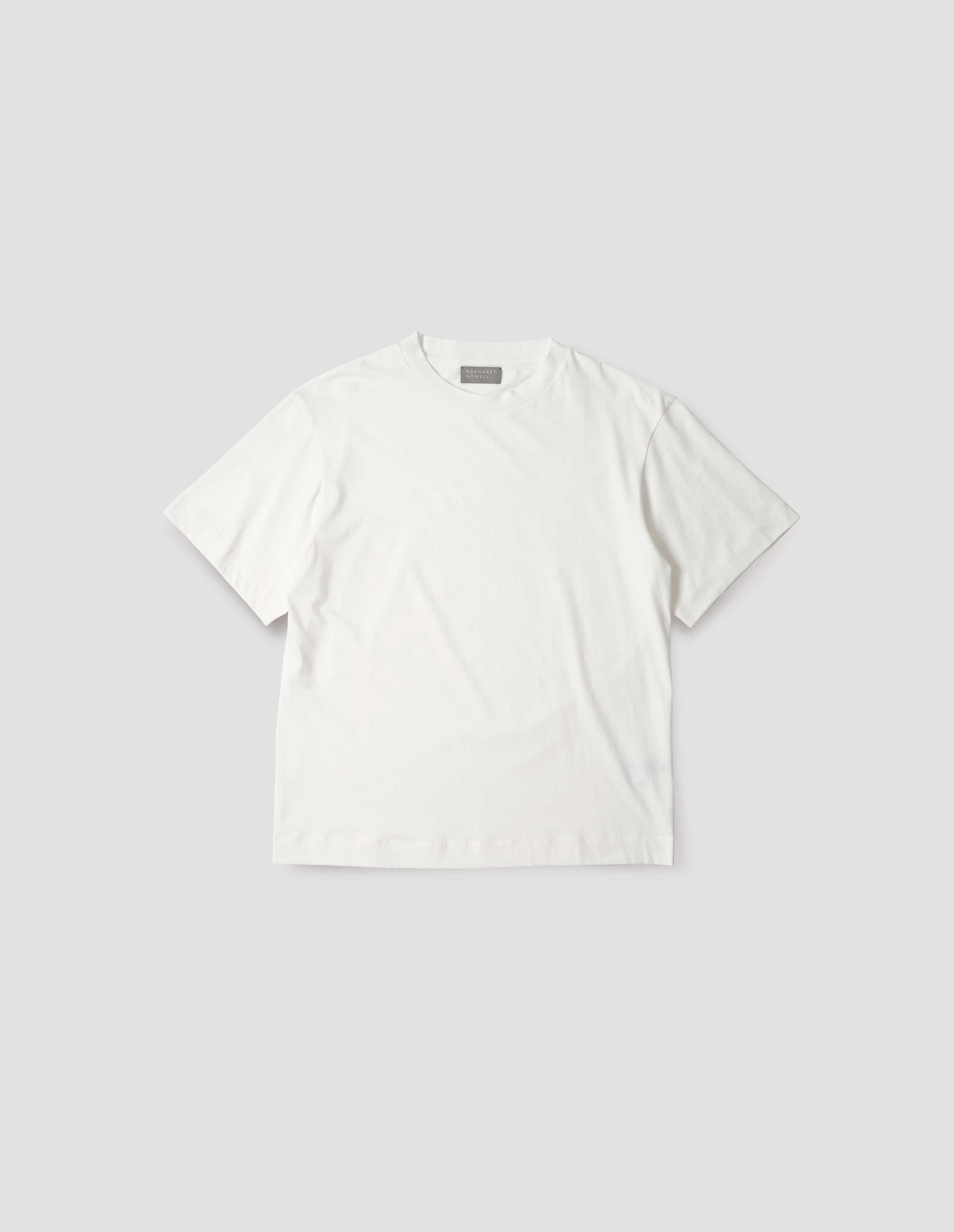 Short Sleeve T Shirt Fine Cotton Jersey Off White