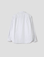 Basic Shirt Wide Graphic Stripe Cotton White