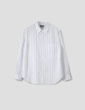 Basic Shirt Wide Graphic Stripe Cotton White