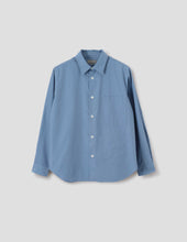 Basic Shirt Yarn Dye Cotton Poplin Mineral