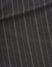 Mhl Basic Shirt Bold Stripe Cotton Off Black