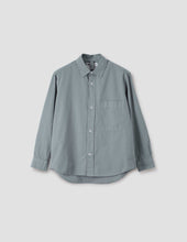 Mhl Basic Shirt Compact Cotton Poplin Fog