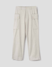 Mhl Cargo Pocket Trousers Irregular Cotton Drill Chalk