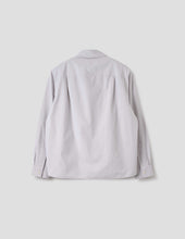Mhl Overall Shirt Plainweave Cotton Canvas Pebble