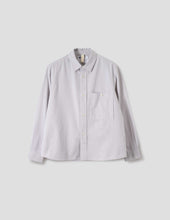 Mhl Overall Shirt Plainweave Cotton Canvas Pebble