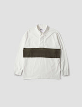 Mhl Rugby Shirt Matte Jersey Off White Green