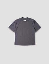 Mhl Simple T Shirt Organic Cotton Linen Jersey Blue
