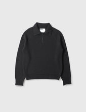Mhl Zip Up Polo Jumper Wool Cotton