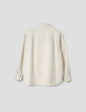 Odd Pocket Shirt Yarn Dye Cotton Poplin Parchment