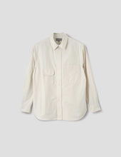 Odd Pocket Shirt Yarn Dye Cotton Poplin Parchment