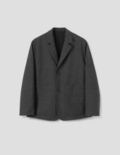Patch Pocket Blazer Crisp Wool Plainweave