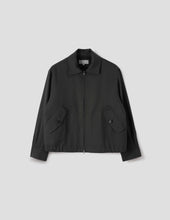 Zip Through Bomber Jacket Double Twisted Wool