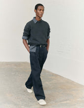 Stitch Pleat Trousers Dry Linen Plainweave Ink