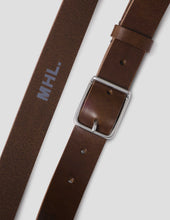 Mhl Keeper Buckle Belt Leather Dark Brown