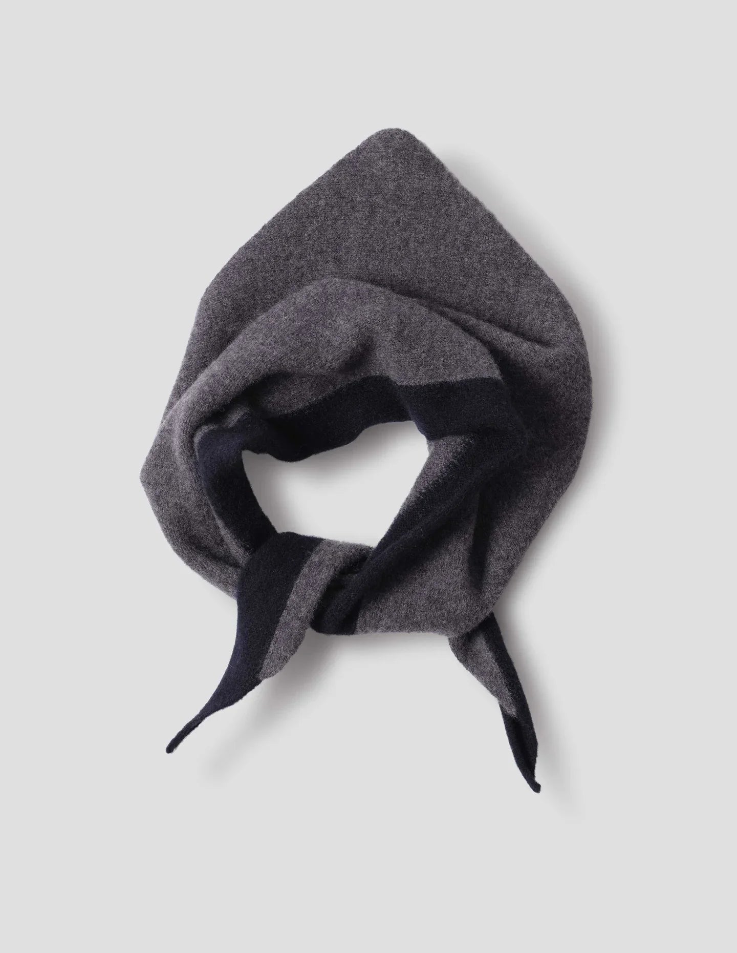 Mhl Tipped Scout Scarf Grey Ink