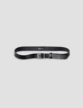 MHL. KEEPER BUCKLE BELT | LEATHER | BLACK