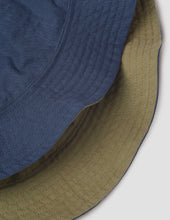 Mhl Reversible Bucket Hat Coarse Yarn Cotton Ink Green