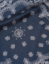 Paisley Bandana Silk Twill Navy