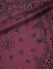 Paisley Bandana Silk Twill Raspberry