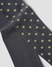 Polka Dot Tie Scarf Silk Bay Leaf