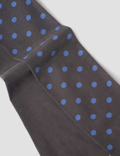 Polka Dot Tie Scarf Silk Ebony