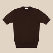 Merino sport shirt in brown