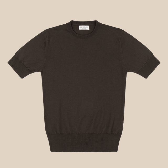 Merino sport shirt in olive