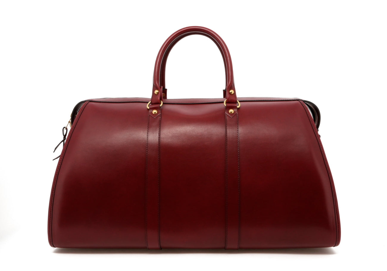 Hampton Duffle - Maroon - Belting Leather