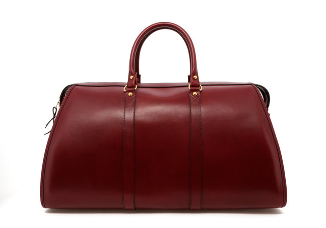 Hampton Duffle - Maroon - Belting Leather
