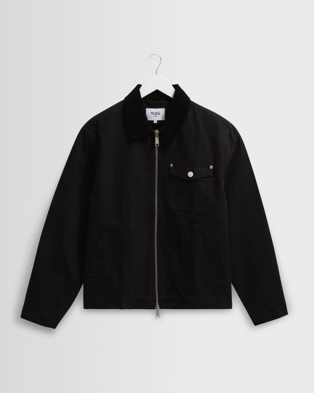 Mason - Black Peached Canvas Work Jacket