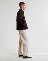 Mason Dark Brown Peached Canvas Work Jacket