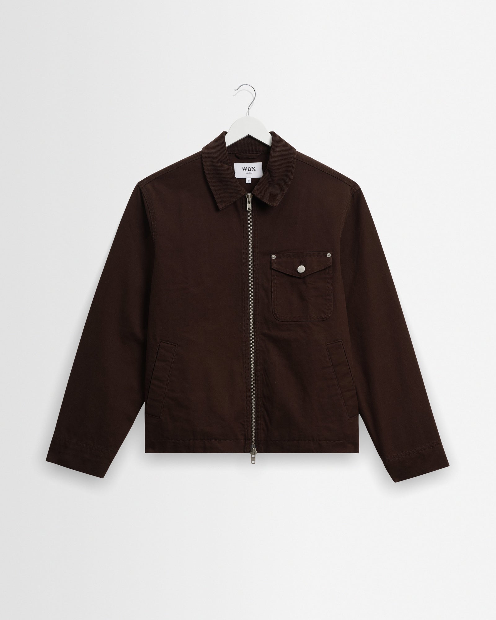 Mason Dark Brown Peached Canvas Work Jacket
