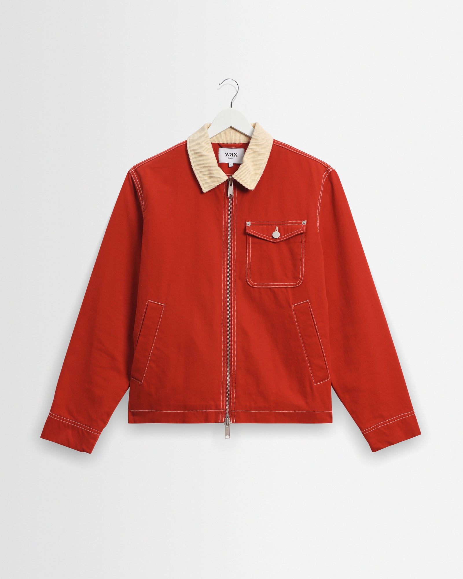 Mason Red Peached Canvas Work Jacket