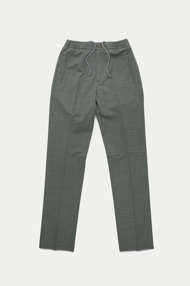 Wool Stretch Easy Pants Grey