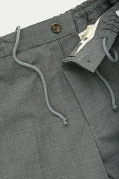 Wool Stretch Easy Pants Grey
