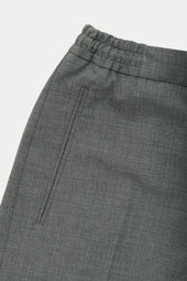 Wool Stretch Easy Pants Grey