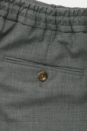 Wool Stretch Easy Pants Grey