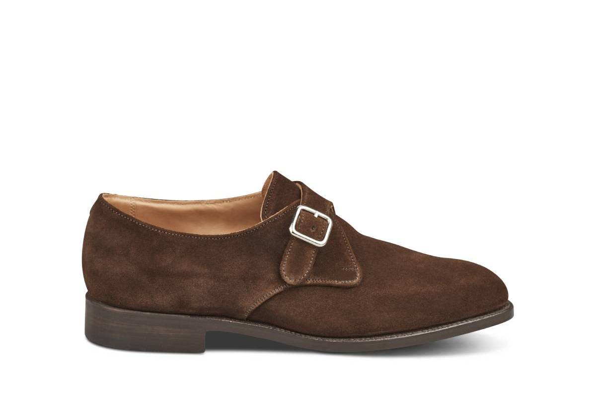 Mayfair Single Buckle Monk Shoe Suede