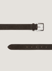 Men's Smart Suede Belt in Brown