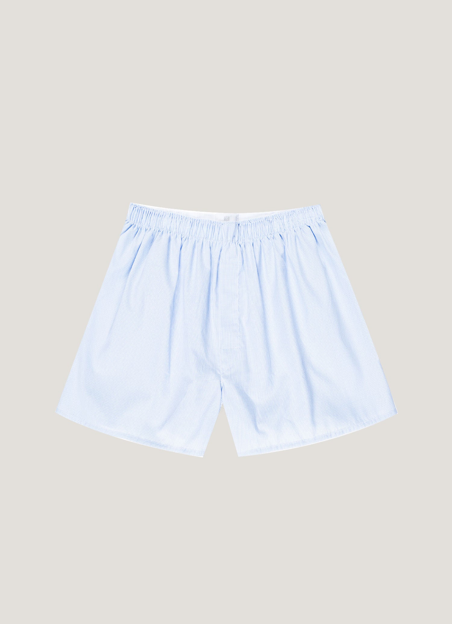 Men S Classic Boxer Short In Light Micro Gingham