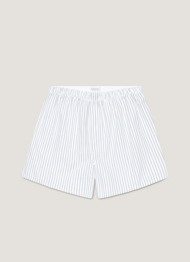 Men's Classic Boxer Short in White/Blue/Green