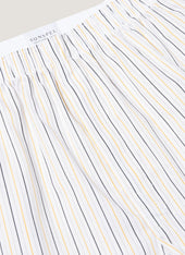 Men's Classic Boxer Short in White/Blue/Yellow