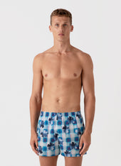 Men's Classic Boxer Short in Liberty Fabric in Blue Flower
