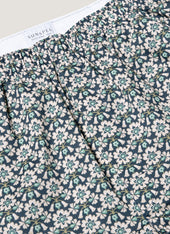 Men's Classic Boxer Short in Liberty Fabric in Navy/White Macsen