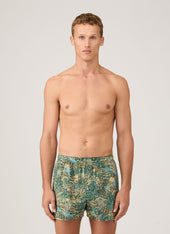 Men's Classic Boxer Short in Liberty Fabric in Hillside Green