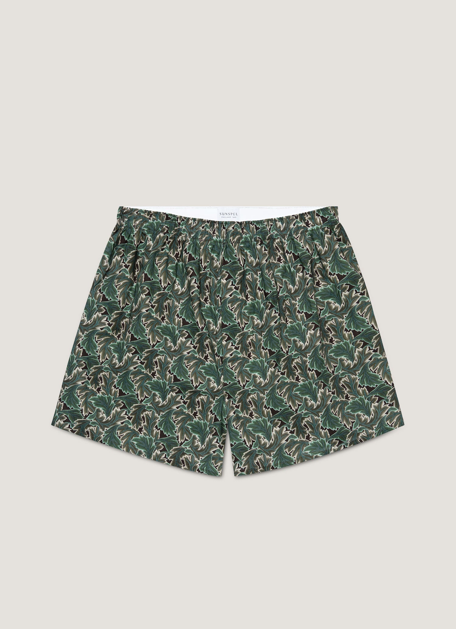 Men's Classic Boxer Short in Liberty Fabric in Midnight Green Canopy