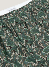 Men's Classic Boxer Short in Liberty Fabric in Midnight Green Canopy