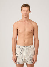 Men's Classic Boxer Short in Liberty Fabric in White English Bloom